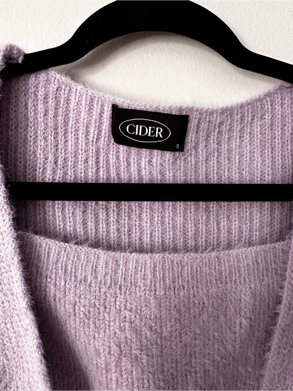 Cider Lilac Cropped Knit Cardigan and Tank Set - Picture 3 of 3